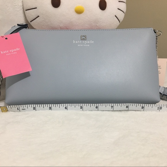 Kate Spade Sawyer Street Declan Leather Rainy Blue - Picture 8 of 8